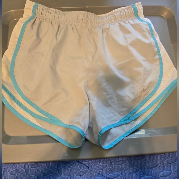 Nike Women's Dri-fit Tempo Shorts Size Small Gray And Blue - Picture 1 of 3